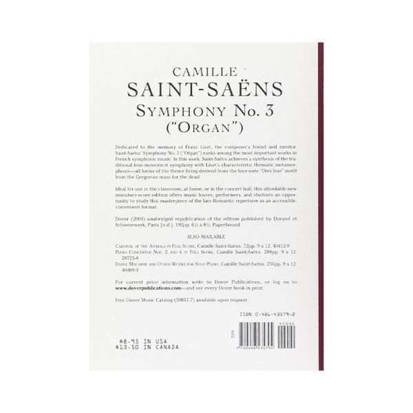 Saint-Saëns Complete Organ Works - OrganScore