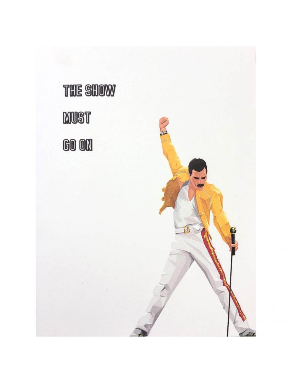 Freddie Mercury The Show Must Go On Card